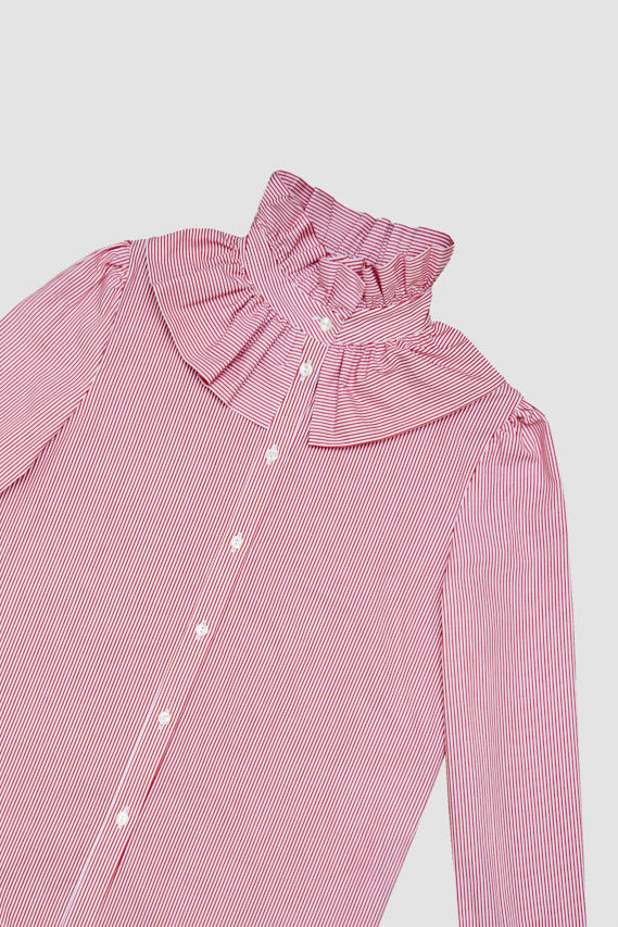 Frill Shirt Red