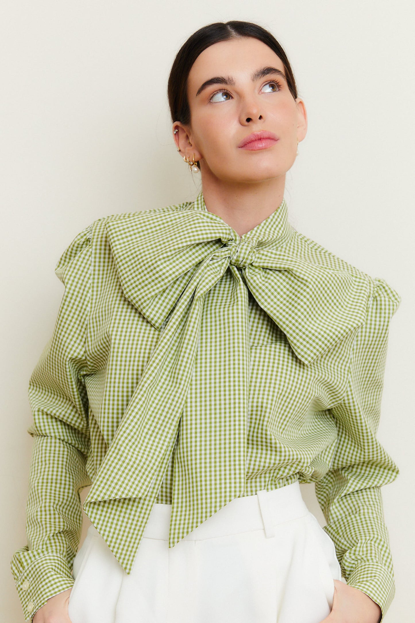 Bow Shirt Olive