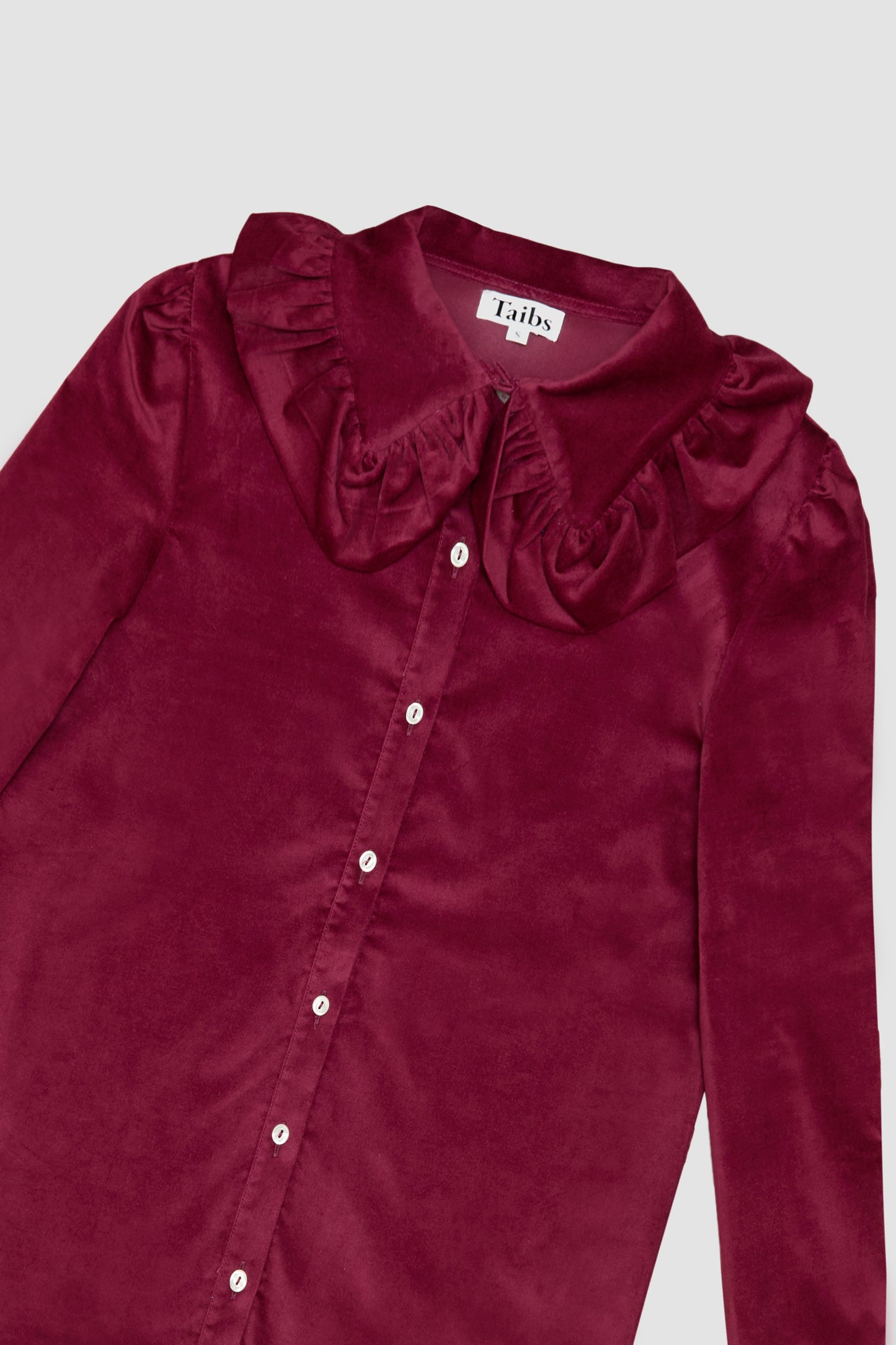 Velvet Shirt Burgundy