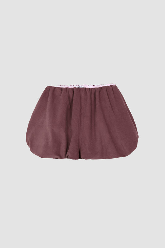 Balloon Shorts Cord Purple
