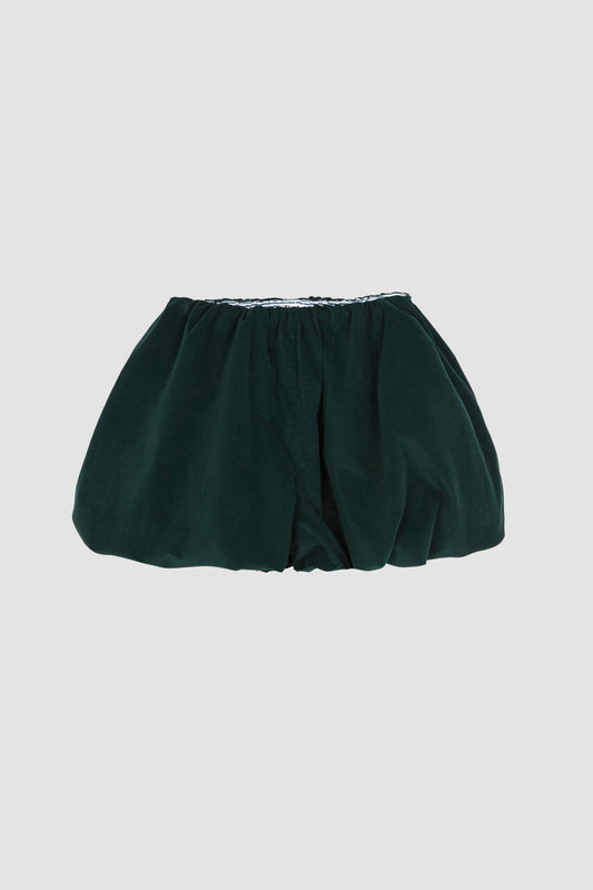 Balloon Shorts Velvet Green
