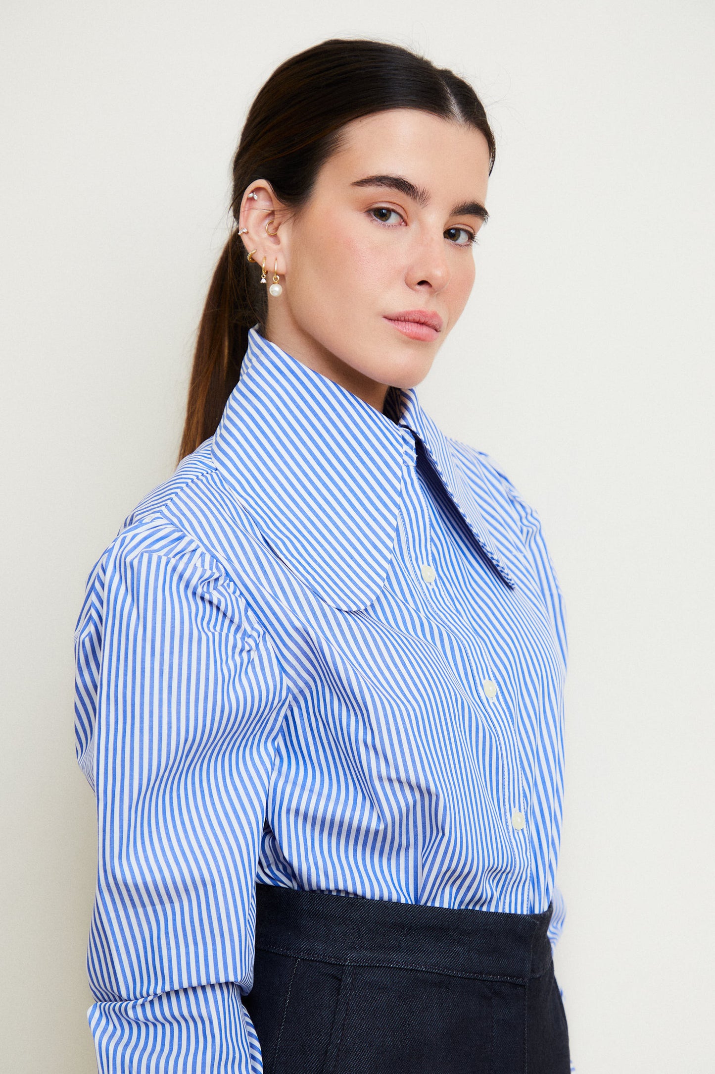 Striped Shirt Blue 02