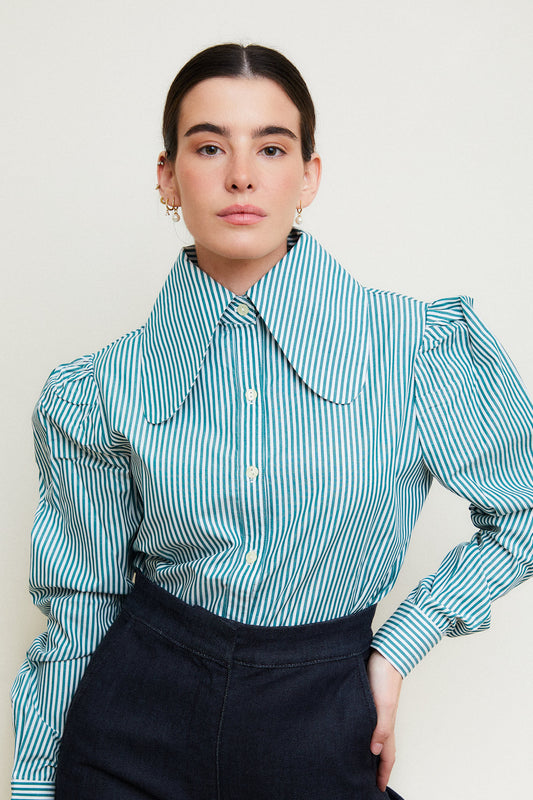 Striped Shirt Green